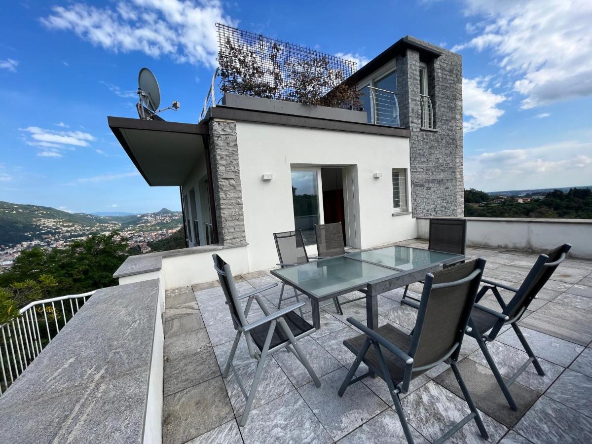 Penthouse - Villa Cardano Como Exterior foto